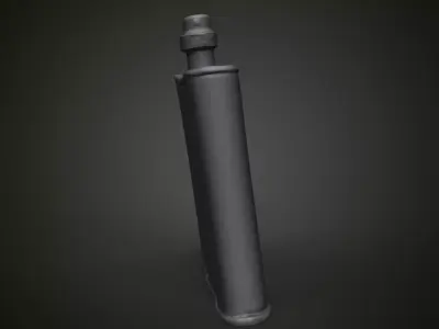 WWII German Flask - Call of Duty Inspired - 3D Printable Prop 3D print model