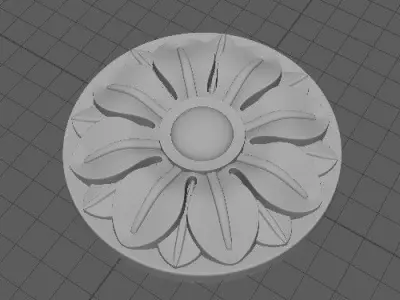 rosette flower 3D model 39