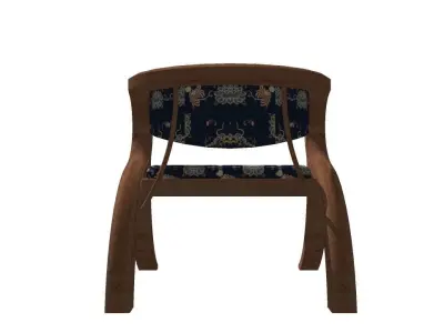 Imperial Elegance Armchair 3D model