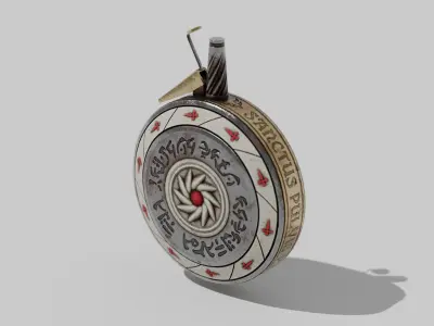 OB 00 28 vampire hunter powder bottle Low-poly 3D model