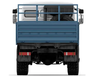 Kamaz 43118 flatbed 2017 3D model