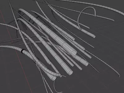 Power Core Cables Free 3D model