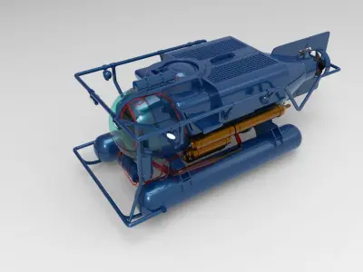 Submersible Underwater Vehicle 3D model