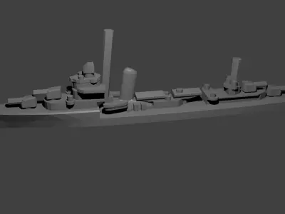 US Sims Class Destroyer 3D print model