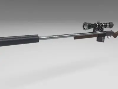 SNIPER GUN  3D model