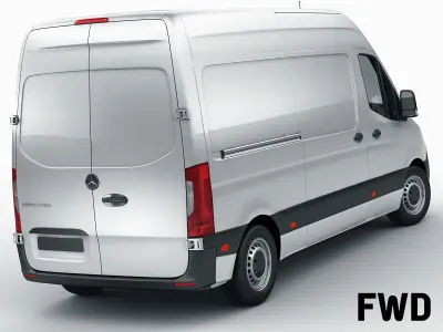 Mercedes Sprinter 2018 high roof 3D model