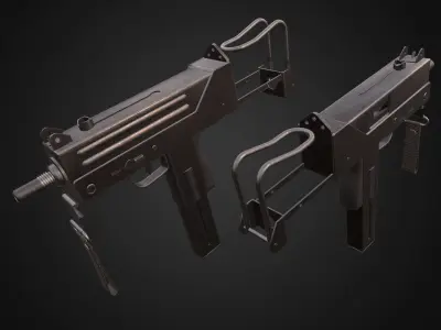 MAC - 10  Low-poly 3D model