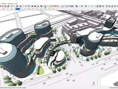 Sketchup Commercial Complex M9 3D model