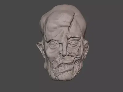 Jason Voorhees part 4 head sculpt for custom figure  3D print model