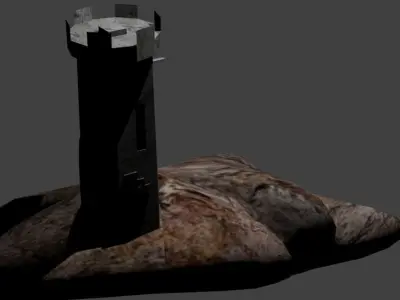 Castle tower 3D model