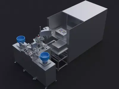 Automatic reed feeding 3D model