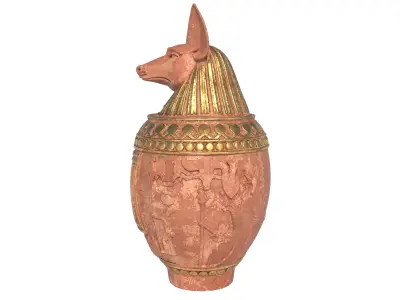 jar 6 Low-poly 3D model