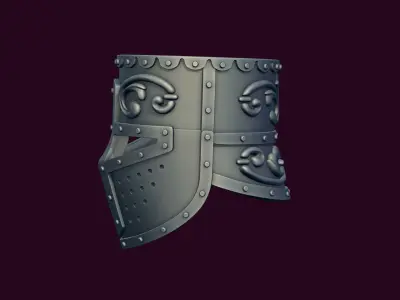 Crusader Helmet 3D print model