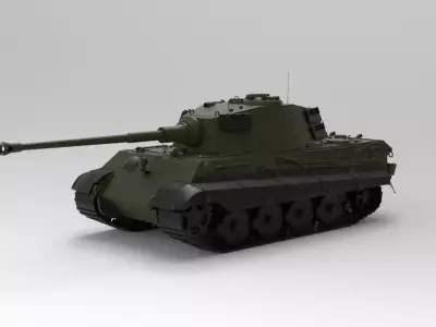 Tiger II Tank 3D model purchase