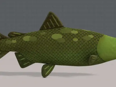 Fish V05 Low-poly 3D model