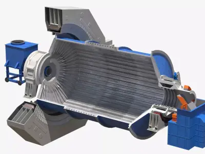 Ball Mill 3D model buy