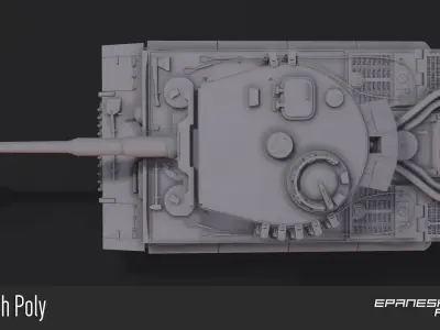  German tank 3D model
