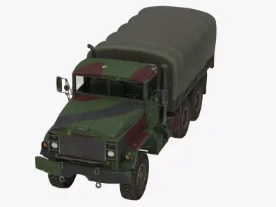 4K Textures Truck M923 Low-poly 3D model