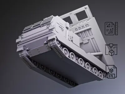 M270 MLRS Rocket System RoZ 3D print model