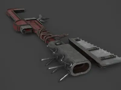 Modifiable Strike Weapon 14 Low-poly 3D model