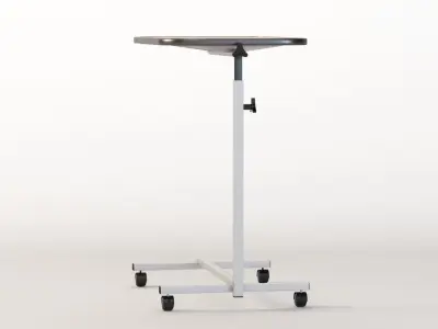 Swivel Tilt Top Hospital Rolling Tray Table 3D model