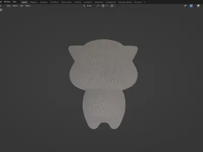 Kawaii cat 3D model
