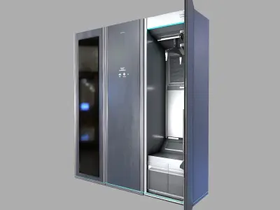 Cabinets server cabinet Low-poly 3D model