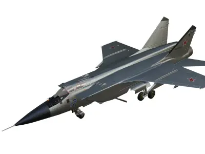 Mikoyan MiG-31 Low-poly 3D model