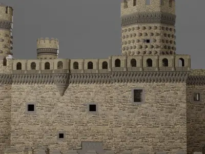 Spanish Castle Manzanares el Real 3D model