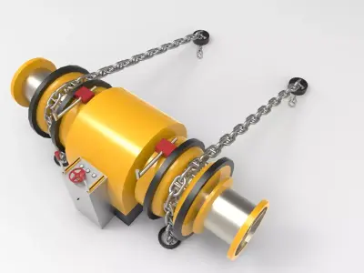 Anchor Winch Boat or ship 3D model