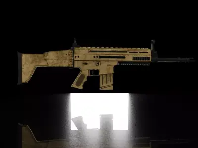 Scarl L Rusty  Low-poly 3D model