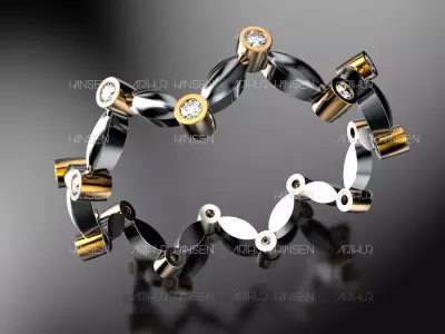 Milgrain Round BAND 3D print model