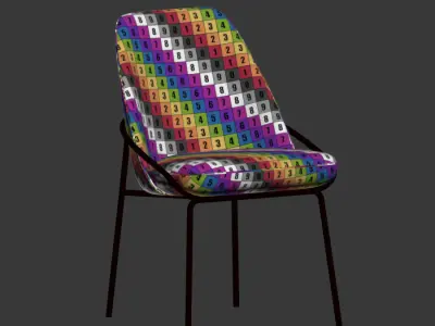 Jackie Dining Chair Berto sofas 3D model