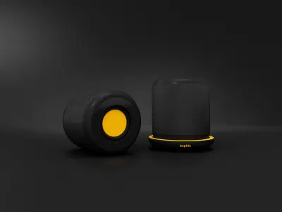 Speakers Sophia Low-poly 3D model