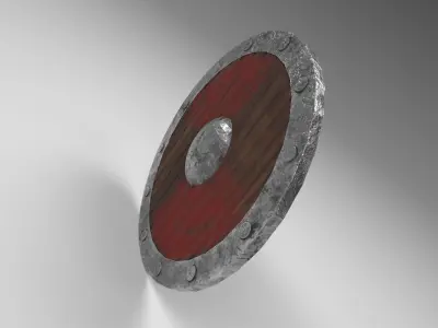 Medieval shield 2 Low-poly 3D model