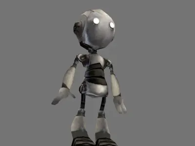 roboto made in blender Low-poly 3D model
