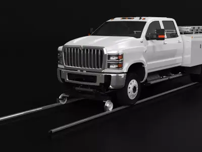International CV 2020 Road-rail Truck 3D model
