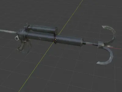 weapon al54 Low-poly 3D model