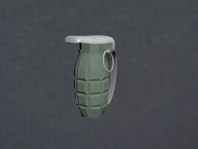 3D model grenade Low-poly 3D model