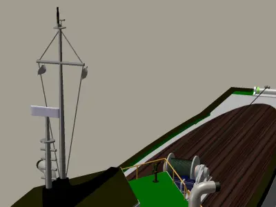 Oil Field Logistic Supply Vessel  LSV 3D model