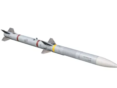 AIM-120 AMRAAM BVR air-to-air Missile 3D model