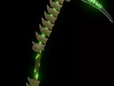 Necromancer Scythe 3D model