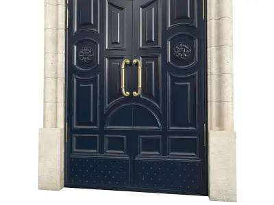 Entrance classic door 130 3D model