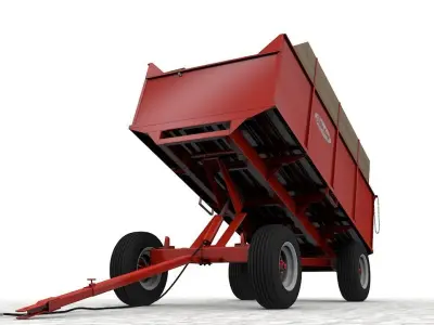 Stan Hoist 6x12 Barge Wagon 3D model