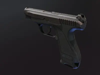 GSh 18 Pistol Low-poly 3D model