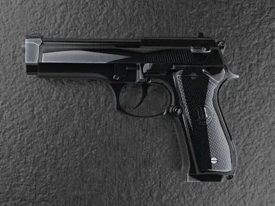 Beretta M9 pistol  3D model