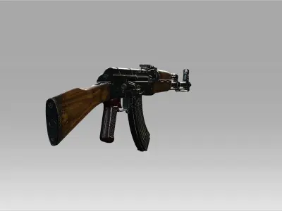 AK47 Kalashnikov Rifle 3D model