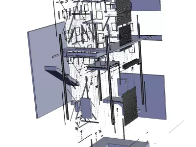 Two-story Residential Elevator  3D model