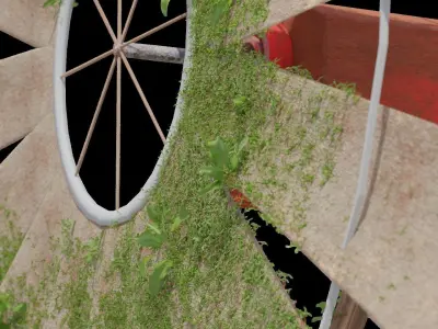 Vintage windmill 3D model