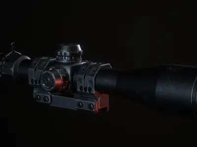 Sniper Scope Low-poly 3D model buy